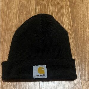 Carhartt Black Knit Hat with Logo